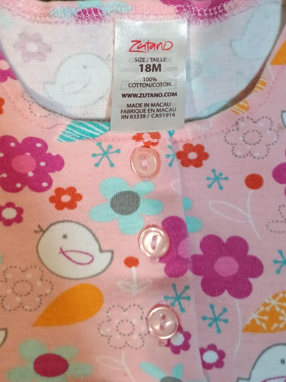 Bundle/Outfit Set/Girls 18M/Pink Coral Floral Gymboree Cherokee Zutano Cottageco - Picture 6 of 9